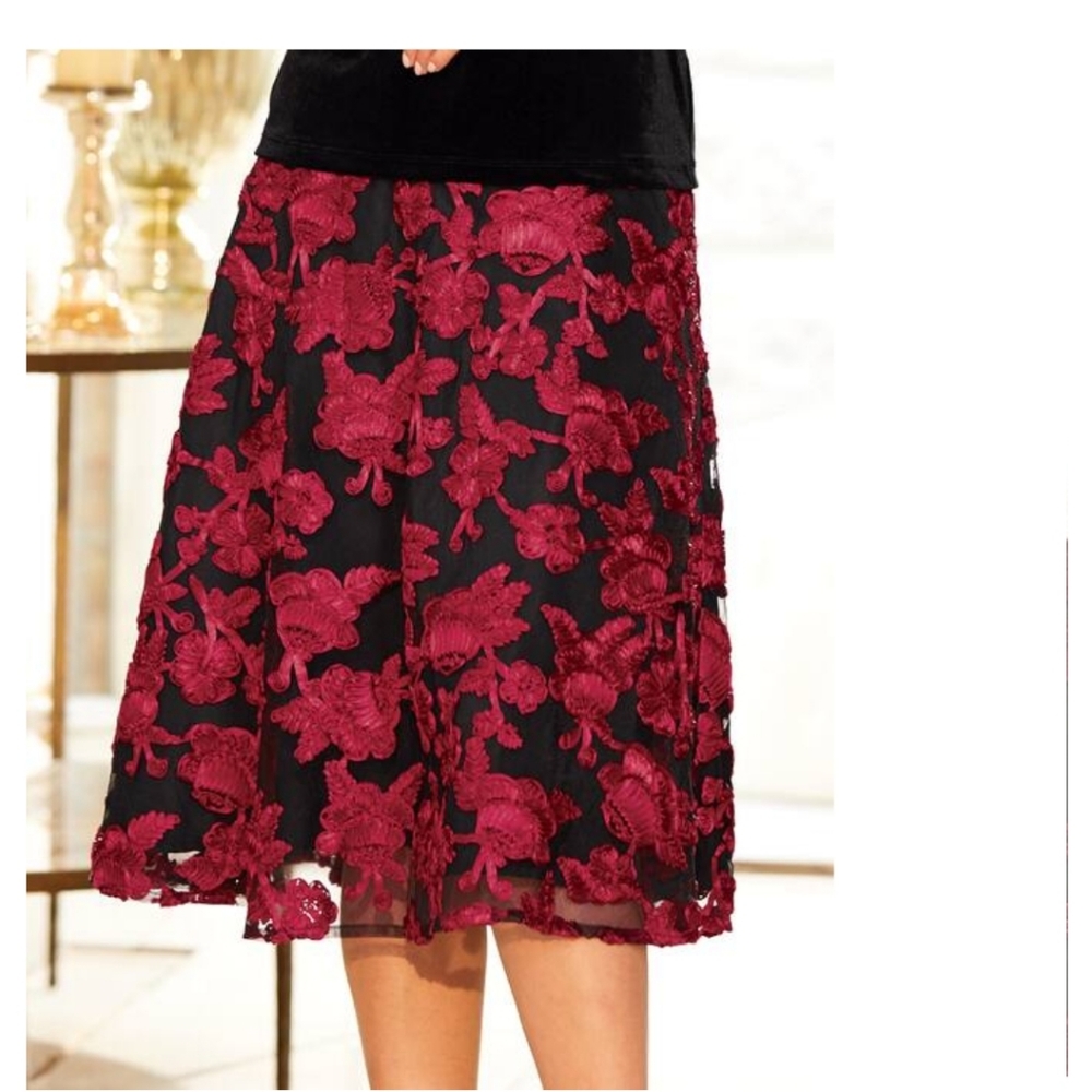 Monroe & Main Soutache Hostess Skirt NWOT